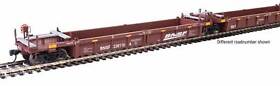 910-55642 Walthers Ho Bnsf Red Thrall Rebuilt 40foot Well Car #238181 Set Of 5