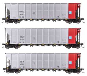 910-56874 Walthers Mainline Ho 56874 Commonwealth Edison Comx 50ft Rd-4 Coal Hopper Set