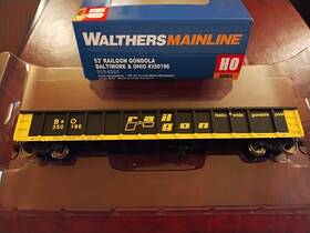 910-6261 Walthers Mainline Ho-scale 53ft B&o Railgon Gondola #350196