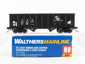910-7402 Walthers Ho Scale Mainline C&o Chesapeake And Ohio 2-bay Hopper #326999