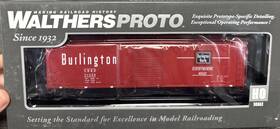 920-101604 Walthers Proto 50 Aar Sgl Door Box Car Cb&q #21324 Nib Cc