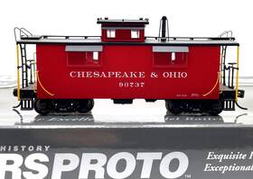 920-103151 Walthers Ho Proto 25ft Wood Caboose Chesapeake And Ohio C&o # 90737