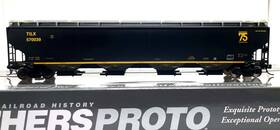 920-105860 Walthers Ho Proto 67ft Trinity 6351 4-bay Covered Hopper Tilx 570039
