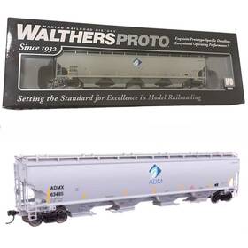 920-110307 Walthers Proto Ho 67ft Trinity 6351 4-bay Covered Hopper Admx #63207