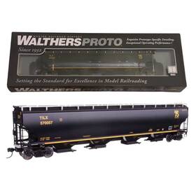 920-110327 Walthers Proto Ho 67ft Trinity 6351 4-bay Covered Hopper Tilx #570057