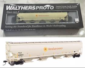 920-110329 Walthers Proto Ho 67ft Trinity 6351 4-bay Hopper Vera Sun Tilx #639834
