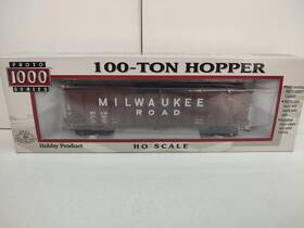 920-37004 Walthers Proto 1000 Series Ho Scale Milwaukee Road 100-ton Hopper Milw 371001