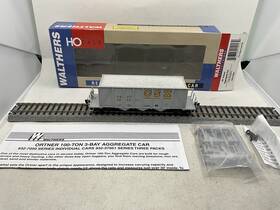 920-7051 Walthers Ho Scale Csx 100 Ton Orthner Aggregate Car With Load #290811 #920-7051