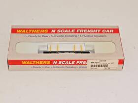 922-8852 Walthers Rare N Scale 45ft Logging Flat Car Burlington Northern Single Pack