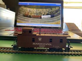 Pr452837 Walthers 931-509 Used Pensilvania Waltherstrainline Ho Extended Vision Caboose