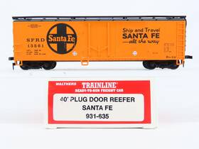931-635 Walthers Ho Scale Trainline Sfrd Santa Fe 40ft Plug Door Reefer #13561 931-635 Walthers Ho Scale Trainline Sfrd Santa Fe 40ft Plug Door Reefer #13561