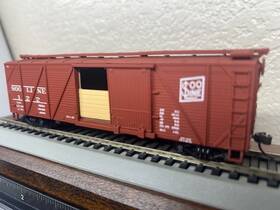 932-2128 Walthers Soo Line Grain Door Usra 40ft Single Sheathed Box Car Ho Scale Inch Oo New