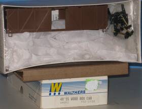 932-2150 Walthers Ho 40ft Ss Ob Wood Box Car Udecorated