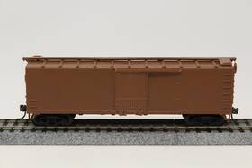 932-2250 Walthers Ho Scale 40ft Ds Wood Box Car Undecorated Brown