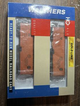 932-22581 Walthers Ho Missouri Pacific Norfolk Western 40ft Meat Reefer Train Car 2 Pack