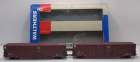 932-23588 Walthers Ho Santa Fe Ps 60ft Double Door Auto Box Car Pack Of 2 Ln
