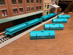 932-23837 Walthers Ho Nyc Jade Green Cushion Coil Cars #752010 And 752079 2-pack