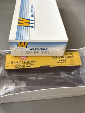 932-2478 Walthers Ho Scale 40 Wescott And Winks Wood Reefer Kit #932-2478 Sumner Iowa Nos