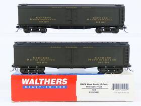 932-25493 Walthers Ho Scale Rea Railway Express Agency Wood Reefer 2-pack