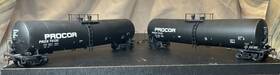 932-27264 Walthers Ho Inch Utlx Procor 23 000 Gallon Funnel Flow Tank Car 2 Pack