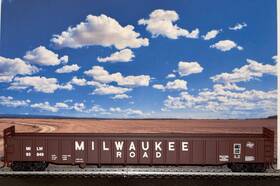 932-3254 Walthers Ho 65ft Mill/pulpwood Gondola Milwaukee Road Milw 93949 New With Kadees