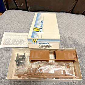 Walthers 932-3500 Ho Trains 40ft Aar Steel Box Car Kit Undecorated #932-3500 New