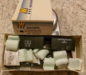 932-3503 Walthers Ho Kit#932-3503 40ft Aar Steel Box Car With Dreadnaught Ends C And Ocar#11368