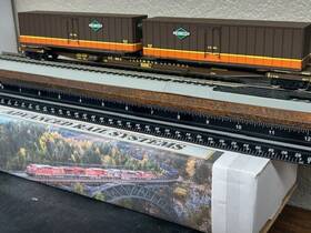 932-3923 Walthers Illinois Central Flexi-van Mark Iii -tofc Flat Car With 2 Trailers Ho Scale New