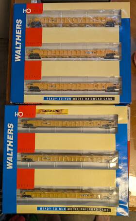 932-3942 Walthers Ho Scale Ttx 53ftft. Nsc 3 Unit Well Car Set Choice #932-3942 3943