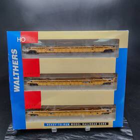 932-3943 Walthers Ho Scale Ttx Nsc 53ft Well Car 3-unit Set #620643 Ln/box