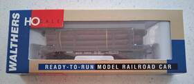 932-4001 Walthers Ho Scale Milwaukee 45ft Logging Flat Car With Logs