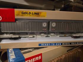 932-41060 Walthers Goldline Ho Flexivan Mark Iv Flat Car With Trailer Prr/mdt #9663