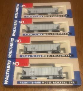 932-4205 Walthers Ho Scale 41ft Ballast Hopper Mow #406564 Lot Of 4 New In Box