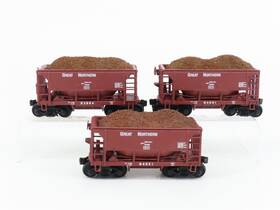 932-4452 Walthers Ho Scale Gn Great Northern Railway Ore Cars With Loads Set Of 3