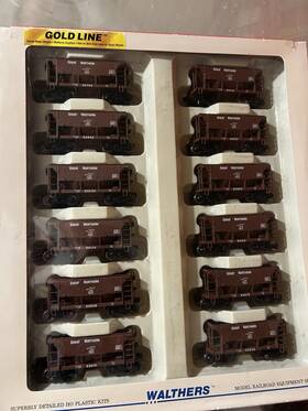 932-4562 Walthers Ho Gold Line Great Northern 12-pack Ore Car Taconite Version