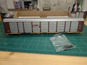 932-4803 Walthers Ho 89ft Enclosed Auto Rack Kit Assembled And Detailed Ttgx Conrail Cr