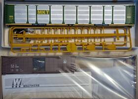 932-4805 Walthers Ho Mkt 89ft Enclosed Auto Carrier And B&o 480000 50ft Boxcar Kits