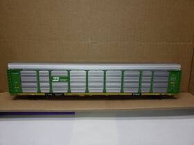 932-4810 Walthers As Is Ho Car Thrall 89 Tri-level Auto Carrier Burlington Nor