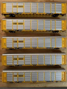 932-4881 Walthers 5 . Ho Gold Ettx Csx Thrall 89ft Tri-level Auto Carrier 700435