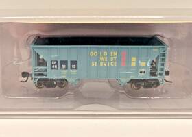 932-50125 Walthers N Scale Greenville 100 Ton 2 Bay Hopper Golden West # 465115 New