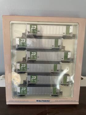 932-5301 Walthers Ho Bethgon With Load 6-pack Burlington Northern # 1 Bn