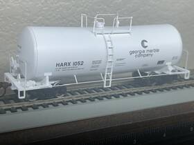 932-7233 Walthers Georgia Marble - 16k Funnel Flow Liquids Tank Car Ho Scale Inch Gold Series New