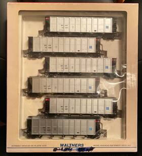 932-7806 Walthers Ho Rd4 Coal Hopper 6 Pack Transport Capital Rail Ncux # 1