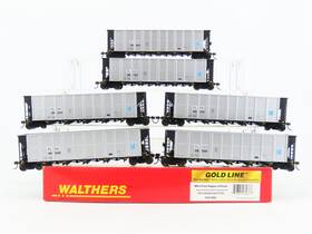 932-7825 Walthers Ho Scale Gold Line Flcx Flex Leasing 5-bay Coal Hopper 6-pack