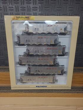 932-7832 Walthers Ho Scale Bnsf Rd4 Coal Hopper #932-7832 6-pack New Image Swoosh