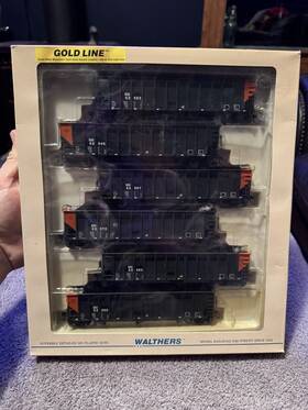 932-7853 Walthers Ho 6 Pack Gold Line Soo Bethlehem 3 Bay 100 Ton Coal Hopper Pls Read