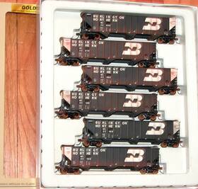 932-7872 Walthers Ho Bethlehem Coal Hopper 6pk Wisconsin Central Patched Weather