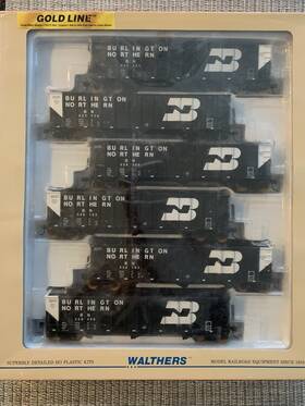932-7873 Walthers Ho Gold Line Bn Bethlehem 3-bay 100 Ton Coal Hoppers 6-pack