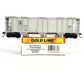 932-7951 Walthers Ho Gold Sante Fe Atsf #300734 Ps2 2893 Cf Covered Hopper Rtr