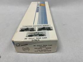 932-9070 Walthers Ho Gulf Tank Car 3-pack #s 5010 13417 18786 Pre-owned Nib